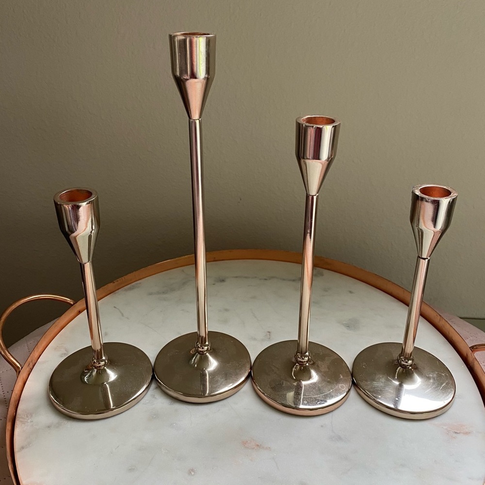 ππ Monique Lhuillier Marlowe Candlesticks - Picture 4 of 4